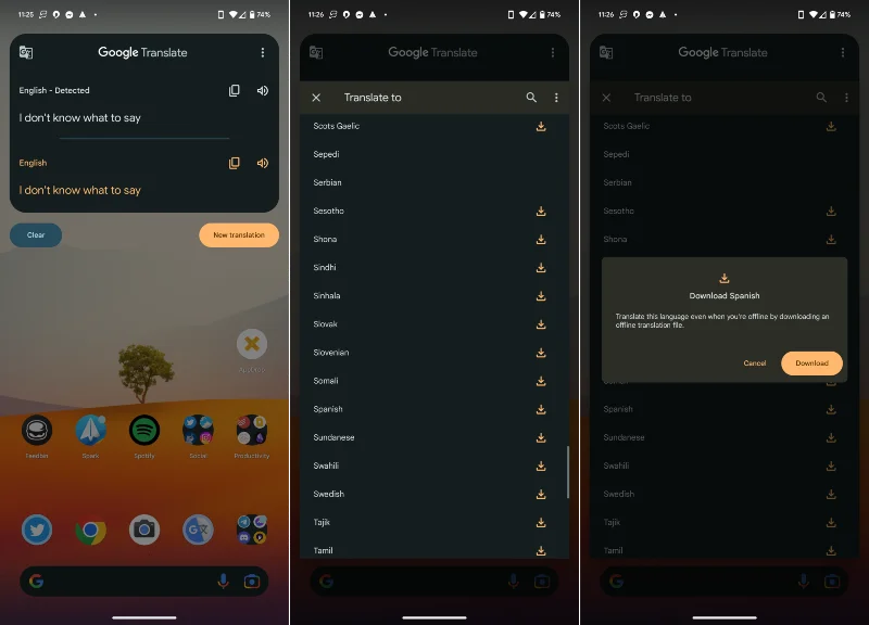 Android에서 메시지를 번역하는 방법