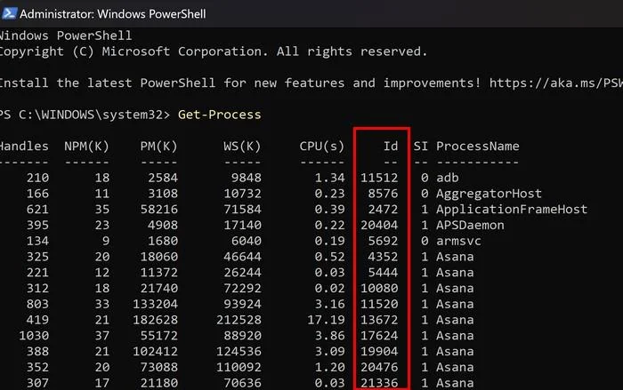So finden Sie ganz einfach eine Anwendungsprozess-ID für Windows 11