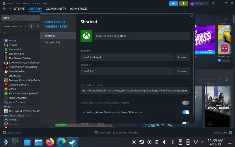 So spielen Sie Xbox Game Pass auf Steam Deck
