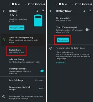 Android의 배터리 절약 기능이란 무엇이며 사용 방법