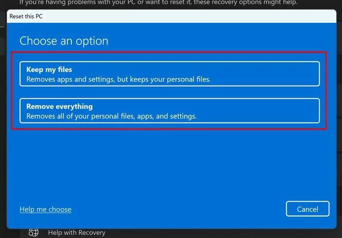 So setzen Sie Ihren Windows 11-Computer schnell zurück