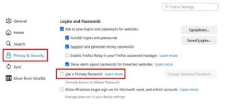 Firefox 기본 비밀번호는 무엇이며 만드는 방법