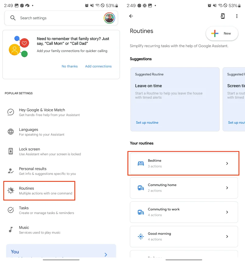 Android에서 Google 어시스턴트 루틴을 사용하는 방법