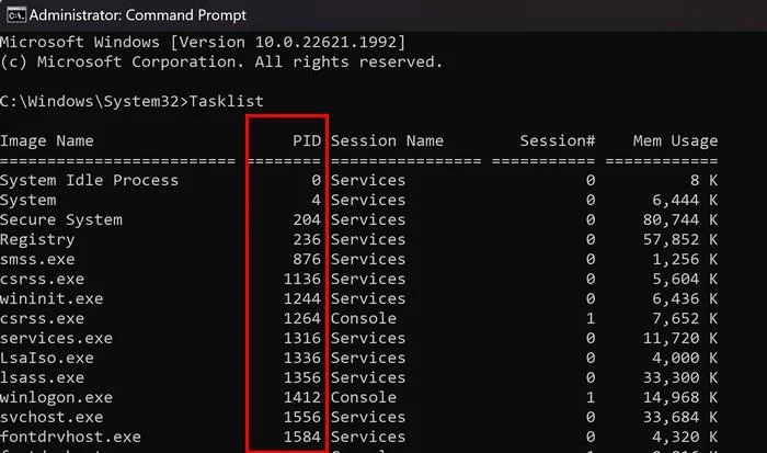 So finden Sie ganz einfach eine Anwendungsprozess-ID für Windows 11