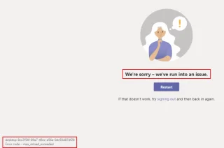 [ÇÖZÜLDÜ] Üzgünüz—Bir Sorunla Karşılaştık Microsoft Teams (2022)