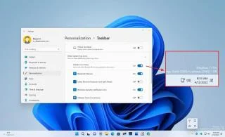 В Windows 11 22H2 добавлена ​​​​возможность скрыть меню переполнения панели задач