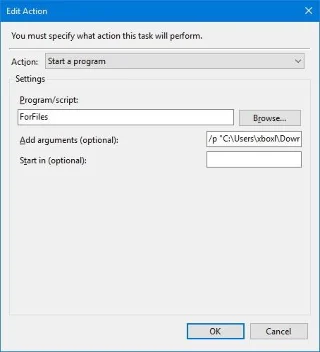 How to delete files older than X days automatically on Windows 10