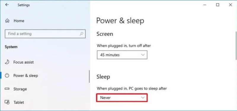 Come modificare le impostazioni di sospensione su Windows 10