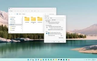 Windows 11de Dosya Gezgini Klasör Seçenekleri nasıl açılır