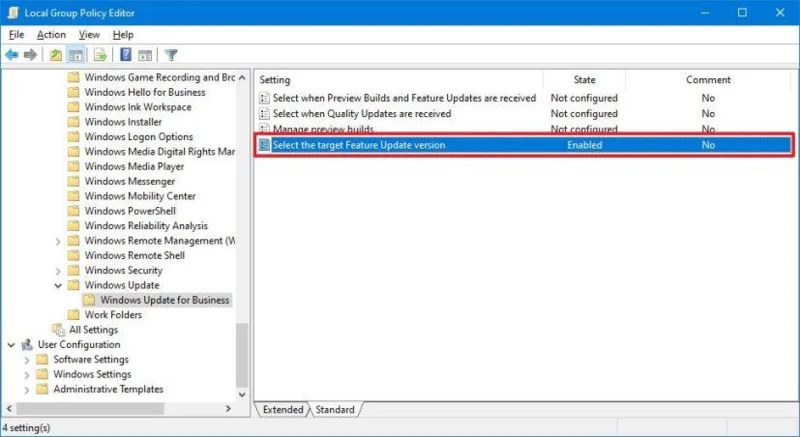 How to prevent version 20H2 from installing on Windows 10
