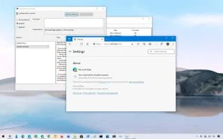 Comment restaurer la version précédente de Microsoft Edge