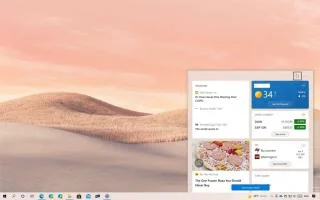 Windows 10, görev çubuğunda haber widgetı alıyor