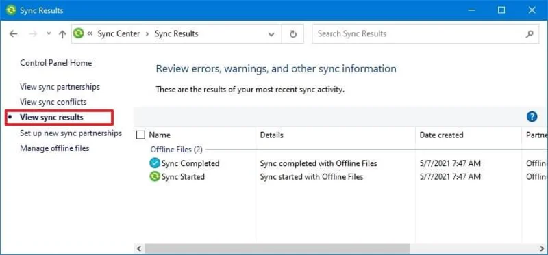 How to enable Offline Files on Windows 10