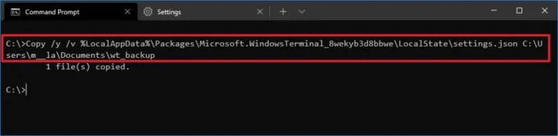 How to backup and restore settings on Windows Terminal