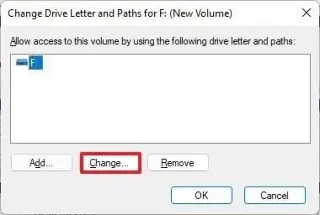 How to change drive letter on Windows 11
