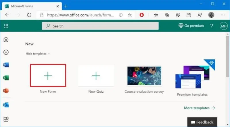 How to create survey with Microsoft Forms