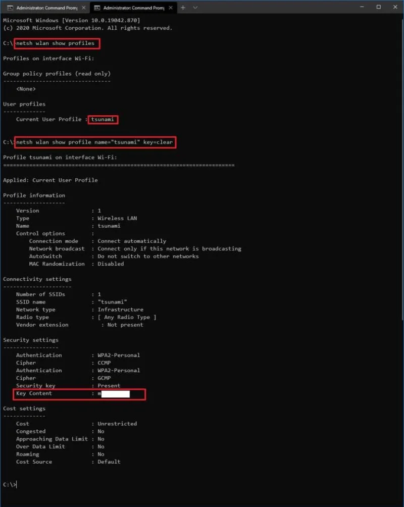 How to quickly find WiFi password on Windows 10