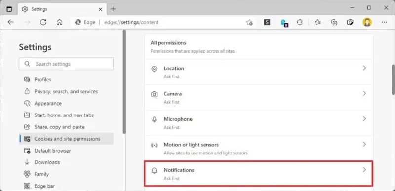 How to stop web notifications in Chrome, Firefox, Edge on Windows 11