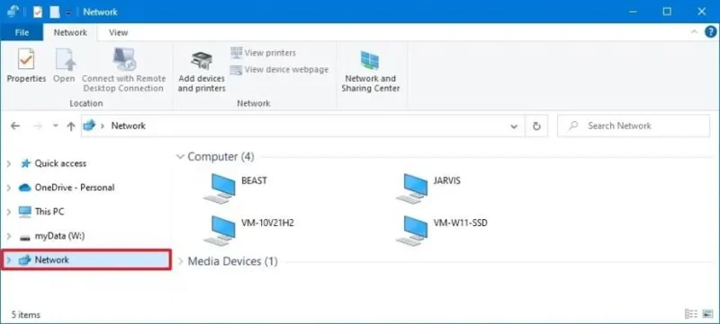 How to see computers on network on Windows 10