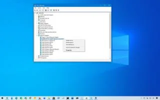 Как включить или отключить драйвер устройства в Windows 10