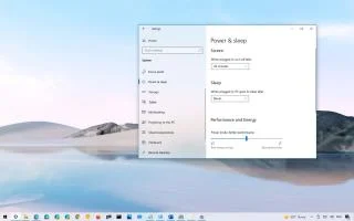 COME MODIFICARE LE IMPOSTAZIONI DI ALIMENTAZIONE SLEEP SU WINDOWS 10