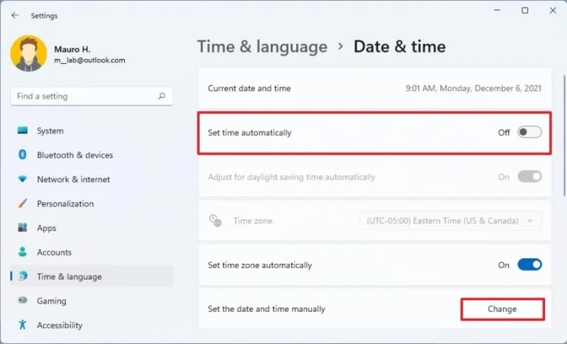 How to fix clock out of sync on Windows 11