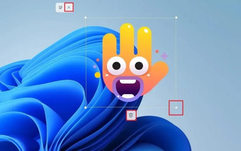 How to add desktop stickers on Windows 11