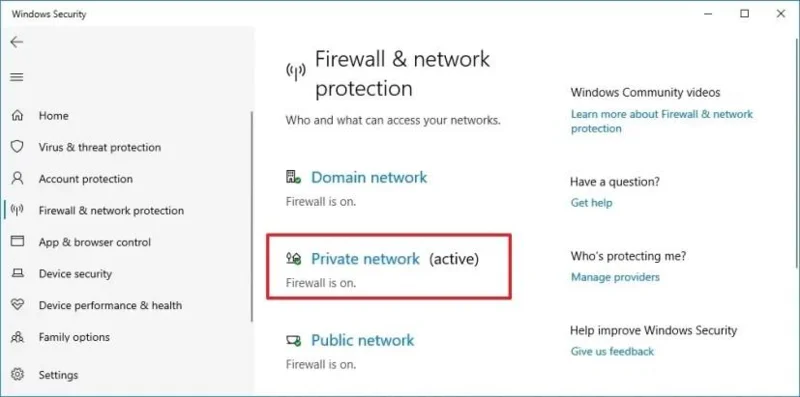 How to disable firewall on Windows 10