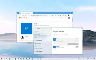 Cách gỡ cài đặt ứng dụng Microsoft Paint trên Windows 10