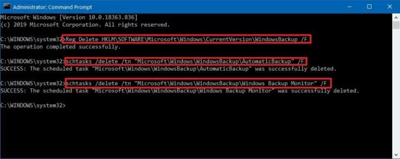How to reset Windows Backup settings to default on Windows 10