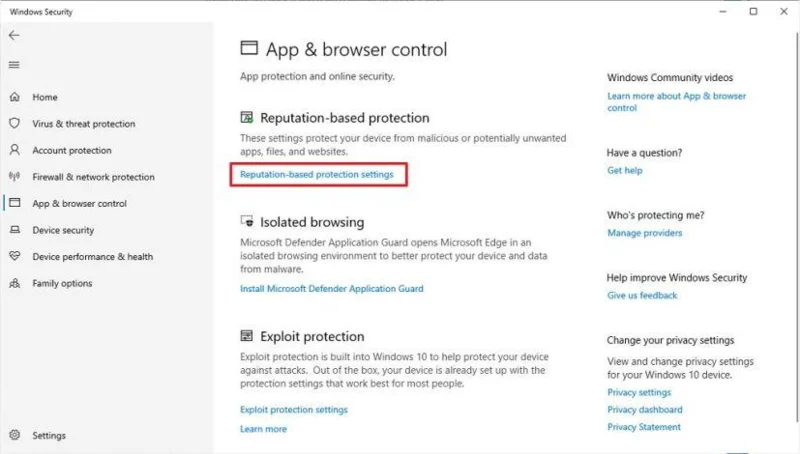 How to block potentially malicious apps on Windows 10