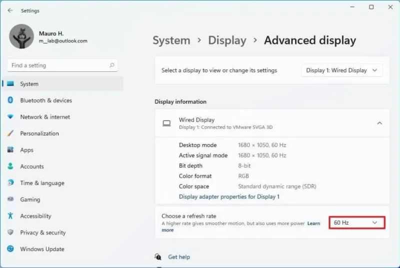How to enable Dynamic Refresh Rate (DRR) on Windows 11
