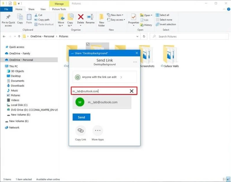 How to set up network file sharing on Windows 10