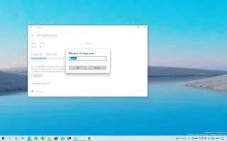 Как изменить имя пула в дисковых пространствах в Windows 10