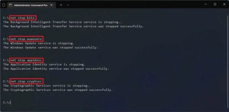 How to reset Windows Update on Windows 11
