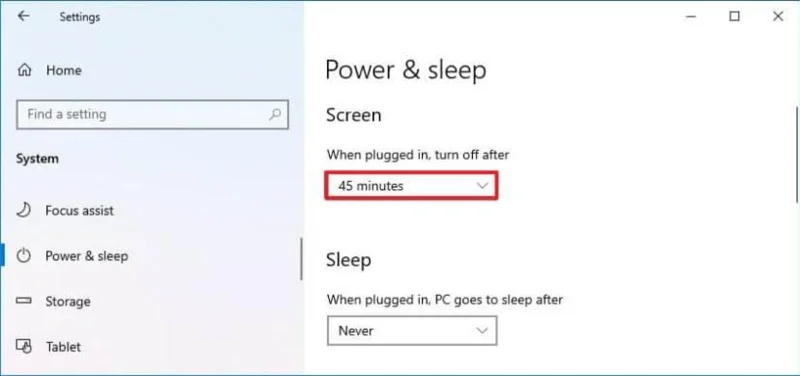 Come modificare le impostazioni di alimentazione dello schermo su Windows 10
