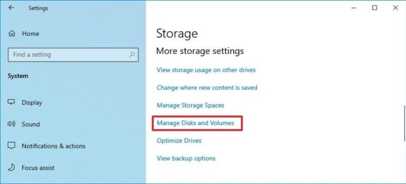 How to format hard drive using Settings on Windows 10