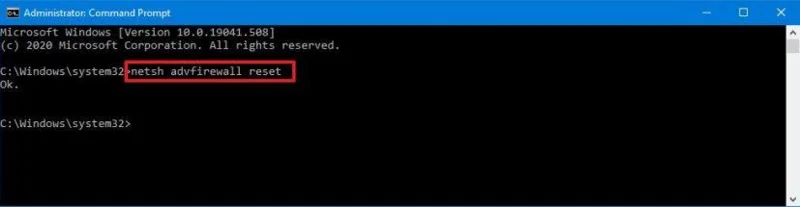How to reset firewall settings on Windows 10