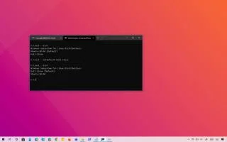 Как установить дистрибутив по умолчанию с помощью WSL2 в Windows 10