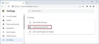 Как продолжить с того места, где вы остановились Chrome, Edge, Firefox