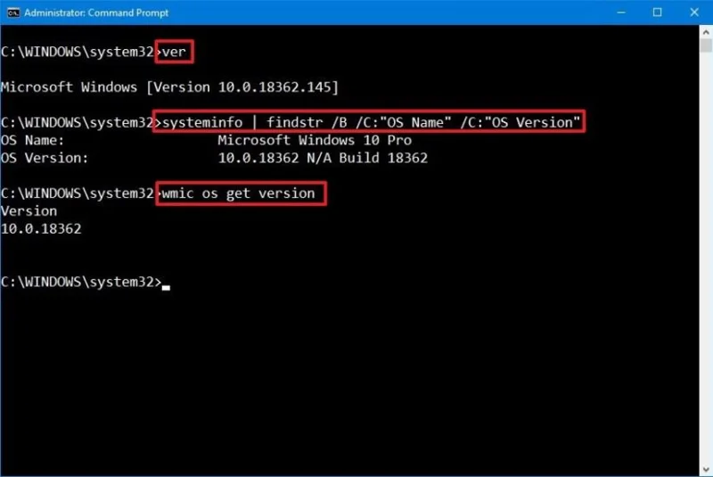 How to determine version of Windows 10