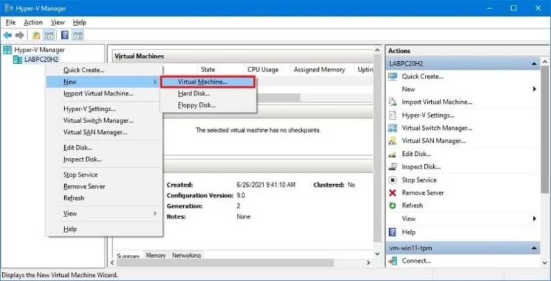 How to enable TPM and Secure Boot on Hyper-V to install Windows 11 on VM