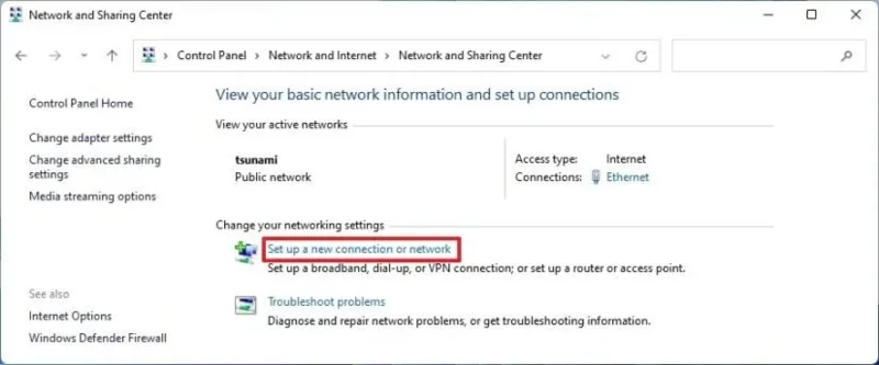 Adăugarea unei conexiuni Wi-Fi pe Windows 11