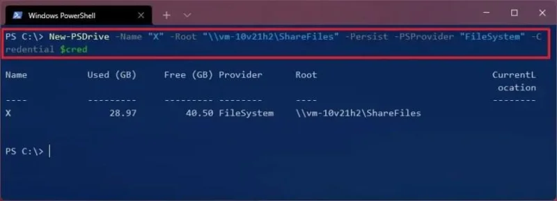 How to map network drive on Windows 11