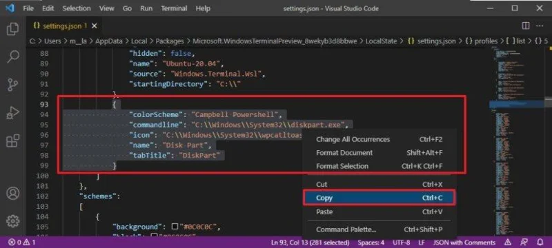 How to create or duplicate profiles on Windows Terminal