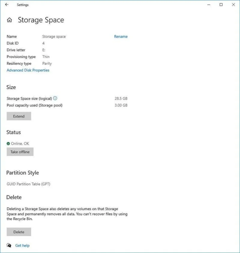 WINDOWS 10 BRINGS STORAGE SPACES TO SETTINGS APP