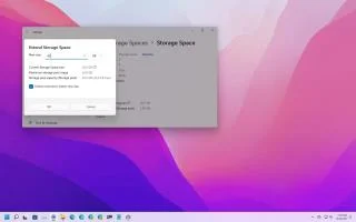 Windows 11de Depolama Alanlarında birim nasıl genişletilir