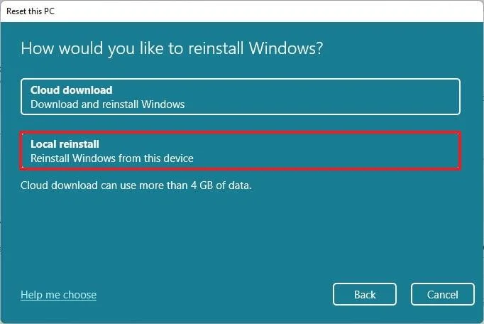 How to reset PC keeping files on Windows 11
