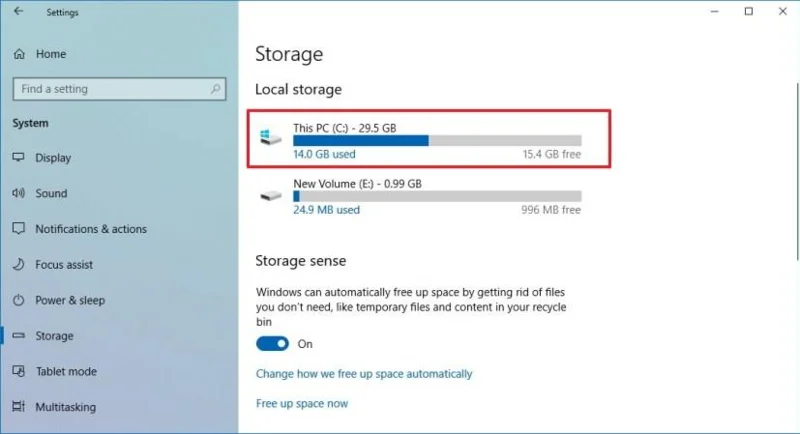 HOW TO SEE WHAT’S TAKING UP SPACE ON A HARD DRIVE ON WINDOWS 10