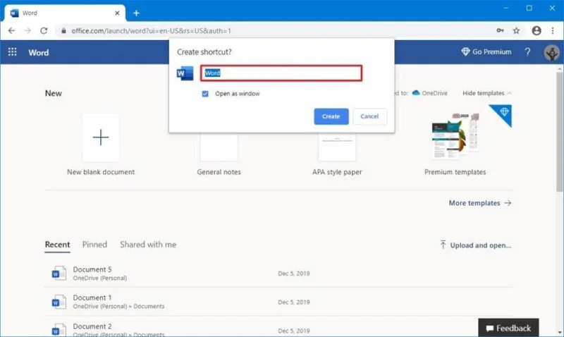 How to install Office web apps using Chrome on Windows 10